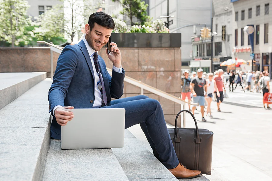 travelling businessman